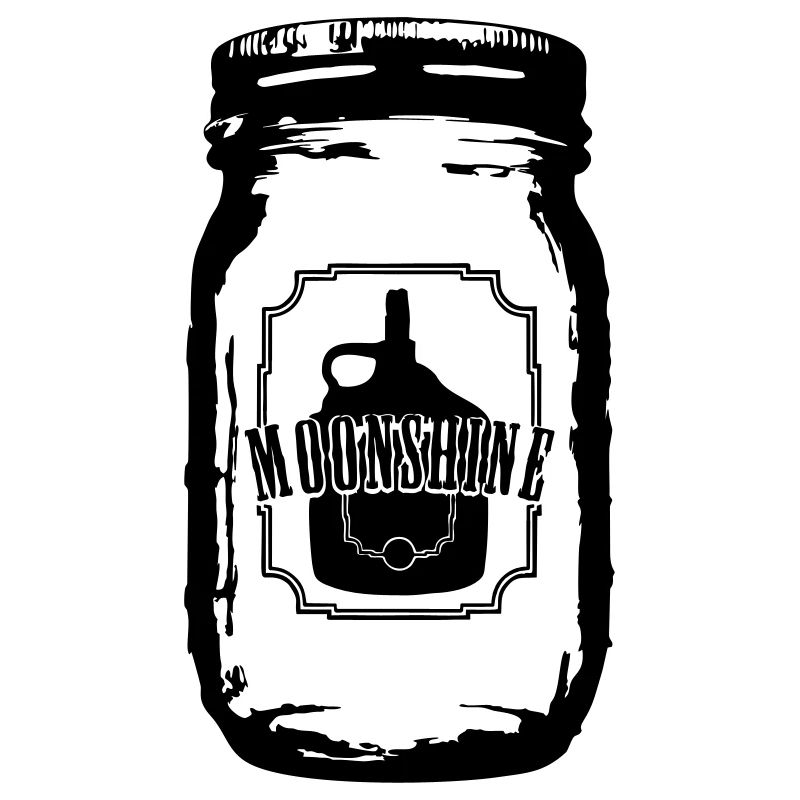 Moonshine Glas Jar