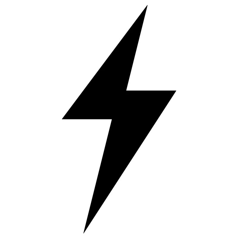 Blitz & Donner Energie einfacher Blitz als Fläche