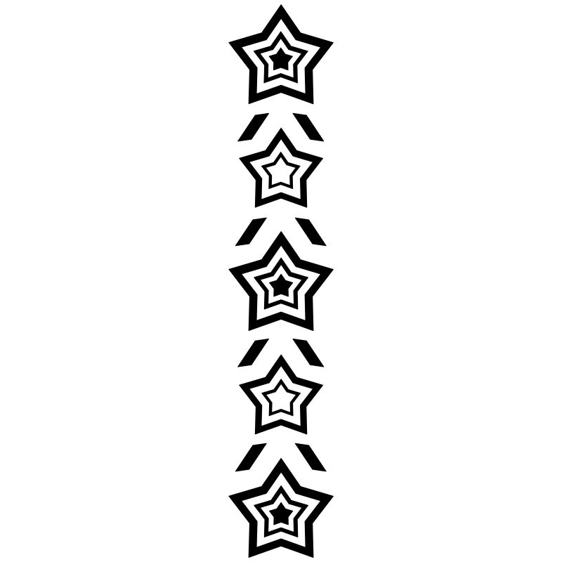 Rangée d’étoiles