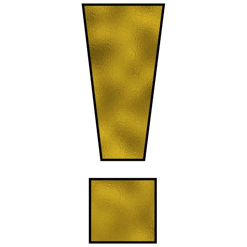 Exclamation Mark Punctuation Mark Gold