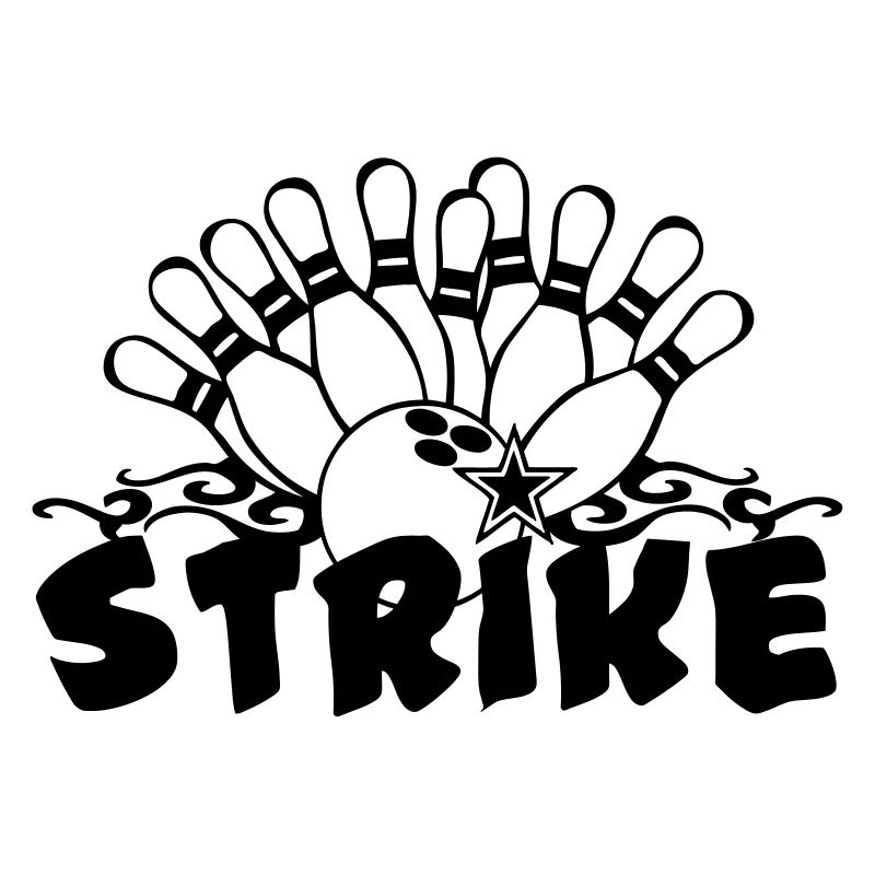 Bowling Strike , Fun Shirt , Strike (25)
