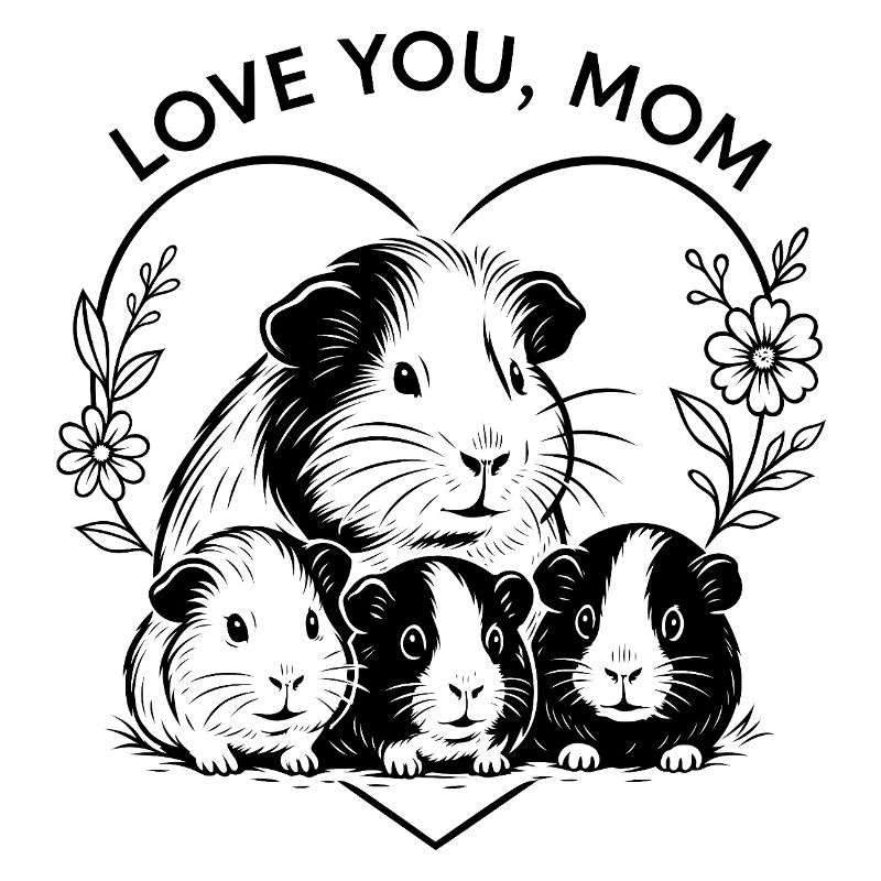 Meerschweinchen Mama Muttertag Geschenkidee