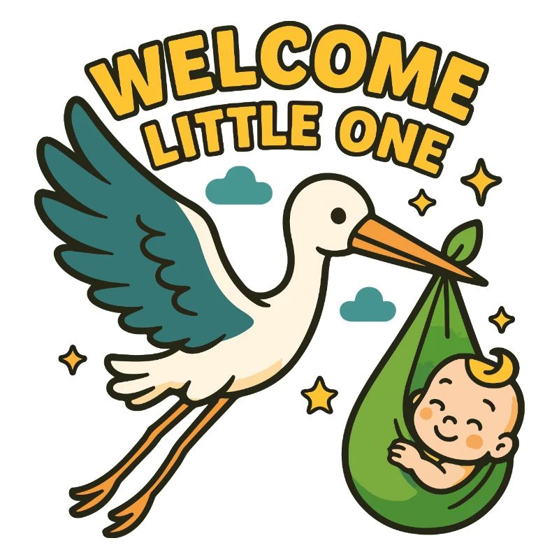 Arrivée du bébé cigogne – « Welcome Little One »