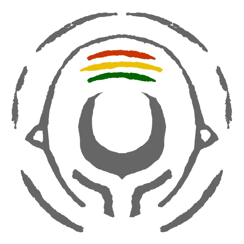 Abstract Reggae Circle Pattern