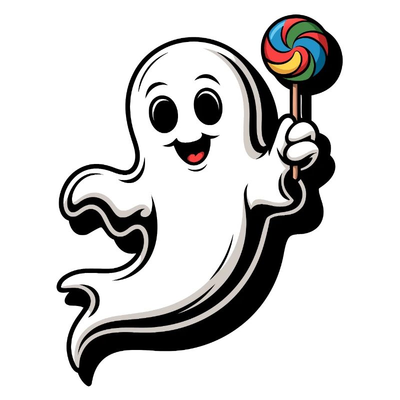 Fröhlicher Geist mit Lollipop