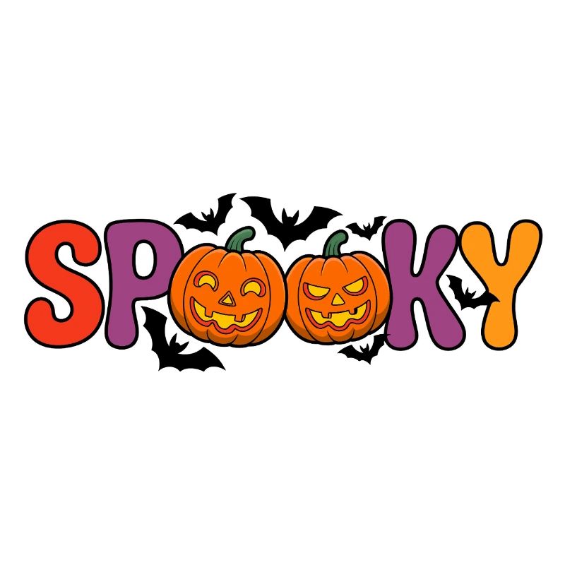 Spooky pumpkin letters