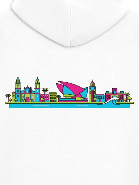 Las Palmas City Skyline Gran Canaria Line Art