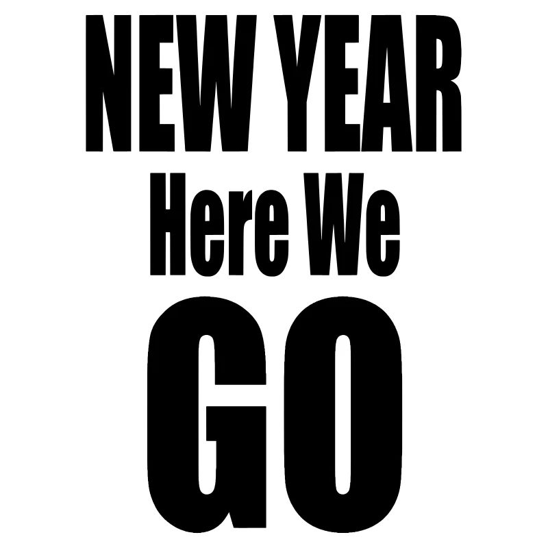 Nouvelle année, c’est parti Conception typographique audacieuse