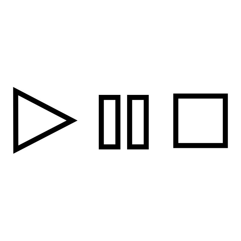 Play Stopp Pause