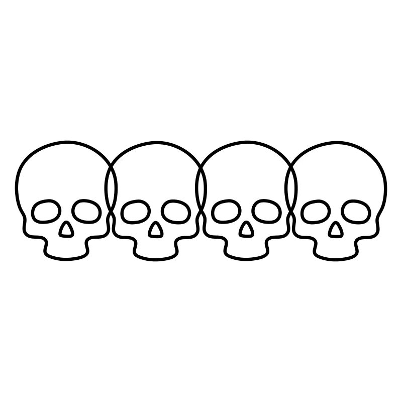 Totenkopf 4 Ringe