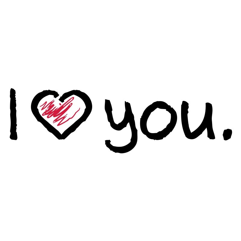 i love you 2c vector