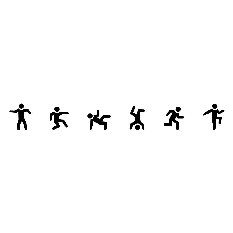 Dance Moves - 1 color vector