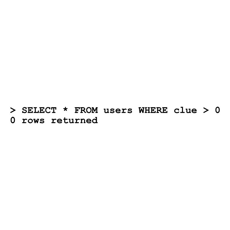 NERD HUMOR: Ahnungslosigkeit!