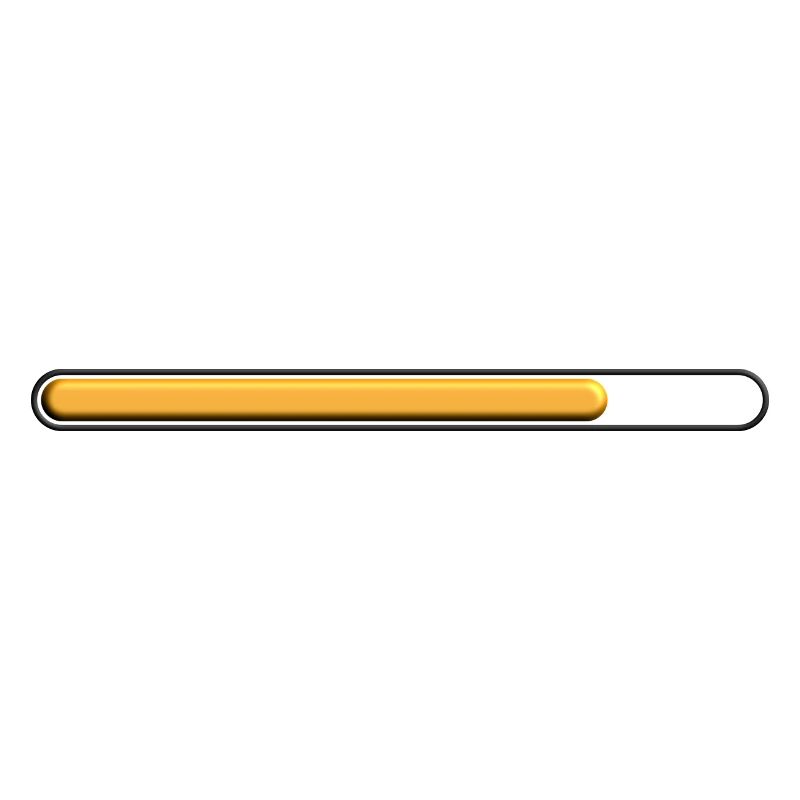 Gold loading bar (75%) great deep style