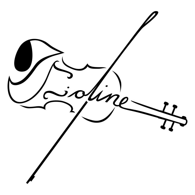 Violine mit Bogen