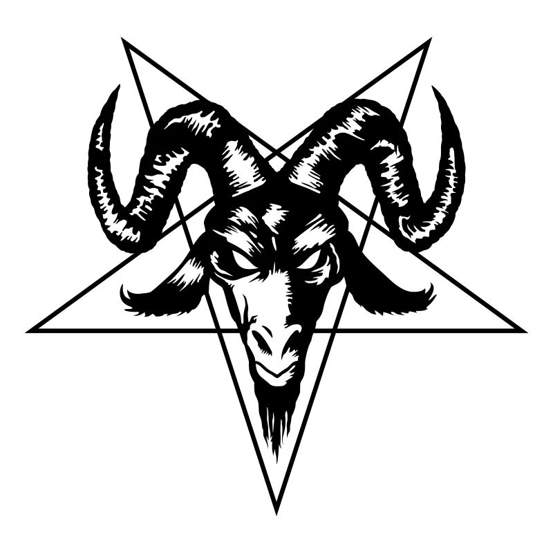 Ziegenkopf mit Pentagramm