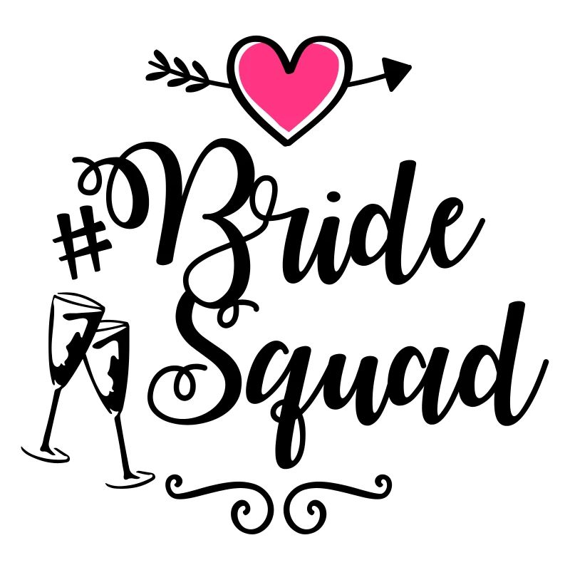 bride squad heart