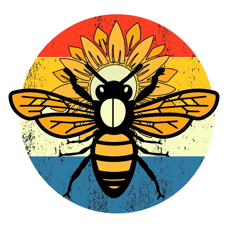 Bee retro Sunset