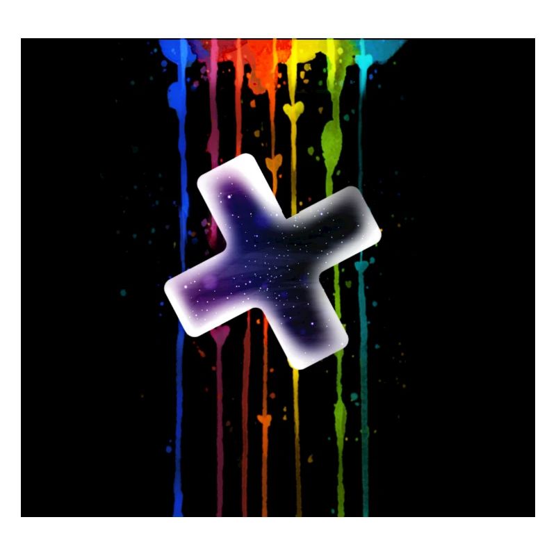 Plus vor einen Regenbogen