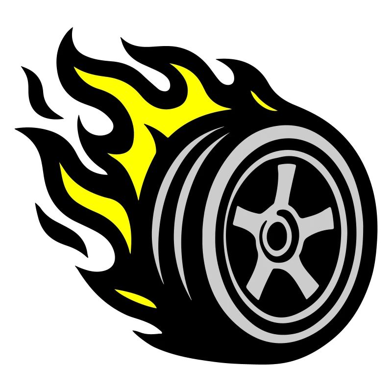 Flamme de pneu