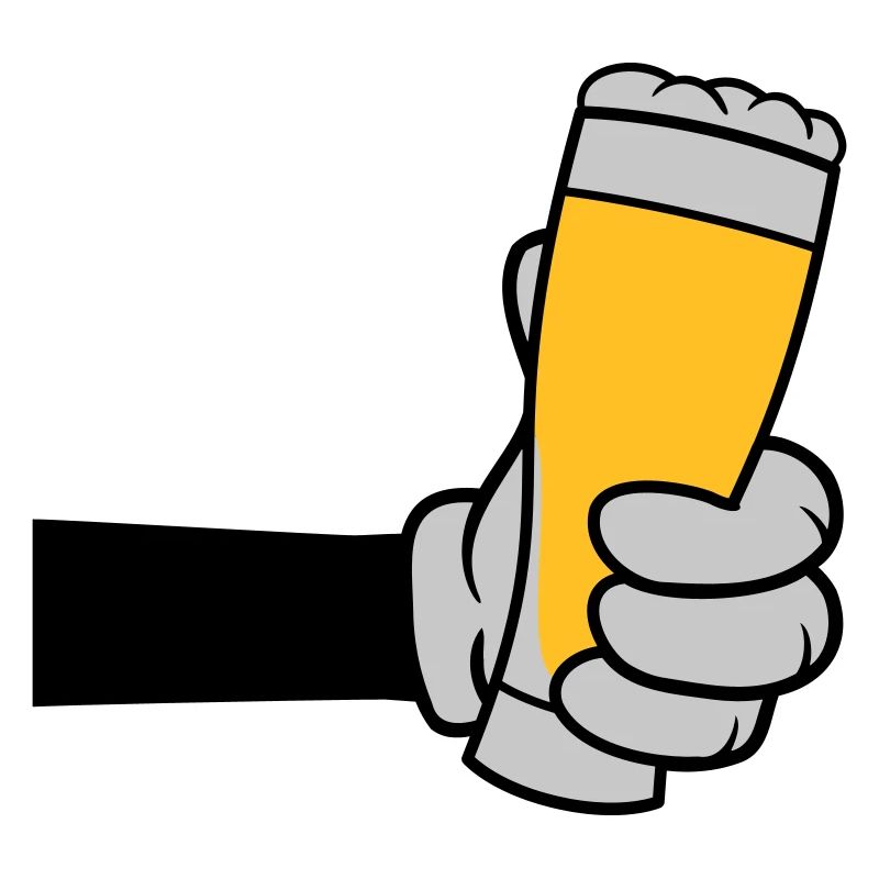 Verre à bière grillée Comic Hand