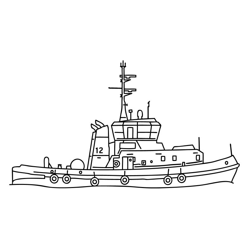 Tug or towing boat
