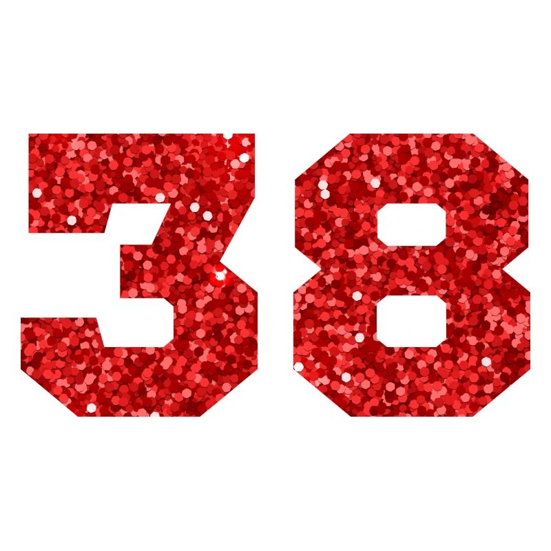 Nummer 38 Roter Glitzer - 38. Jubiläum