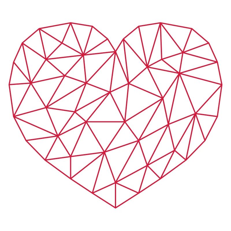Grid Heart Pattern