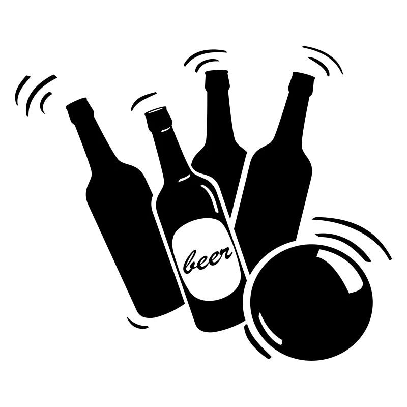 Bierflaschen Bowling