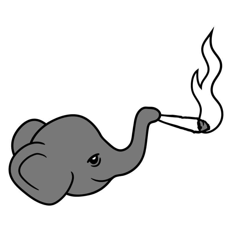 elephant head bekiff kiffen joint stoned weed ca