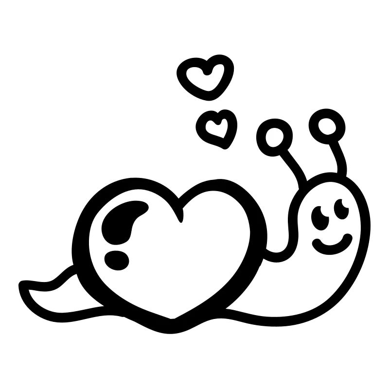 Herz Schnecke - Line