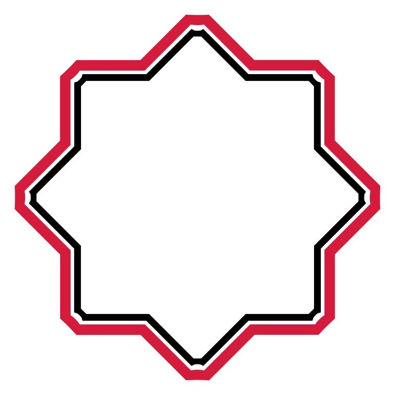 red star border frame text field write n