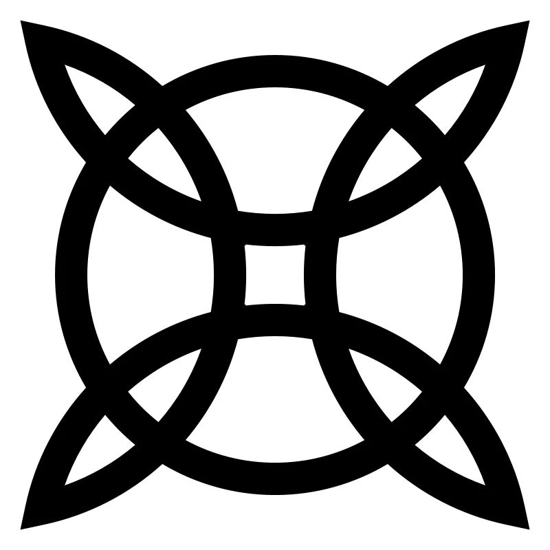 Witch`s Knot, Power of 4 elements - Binding Rune