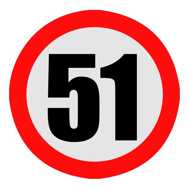 Panneau de limitation 51