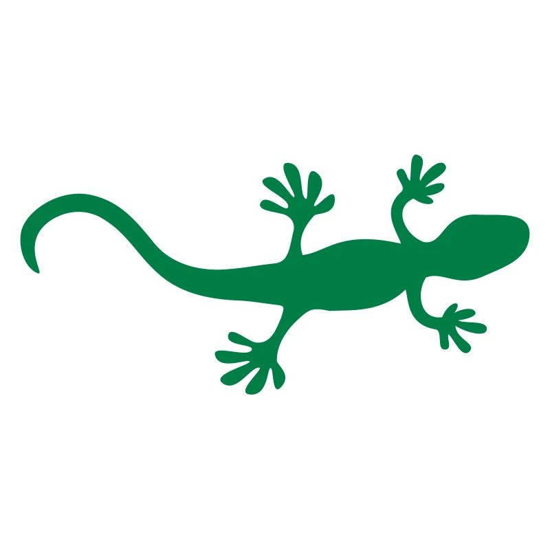 Shape lizard gecko 1 Color Vector
