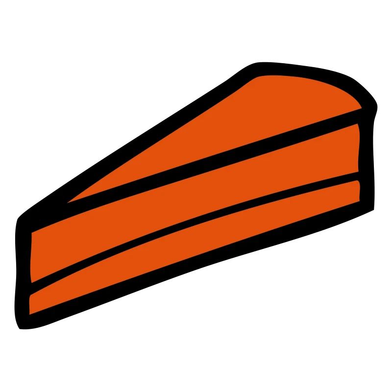 un dessin d'une part de gâteau