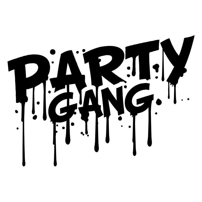 Party Gang Comic Style Graffiti