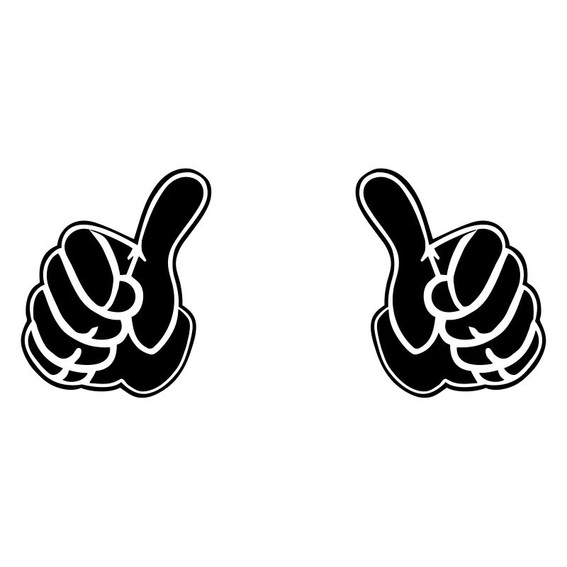 pair of pointing hands