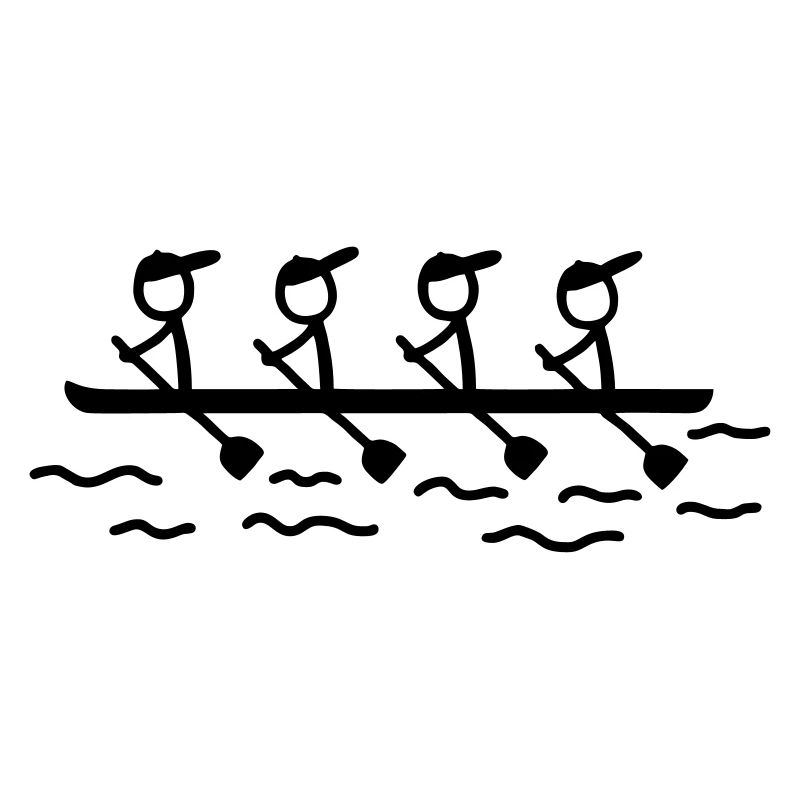 Rowing boat four