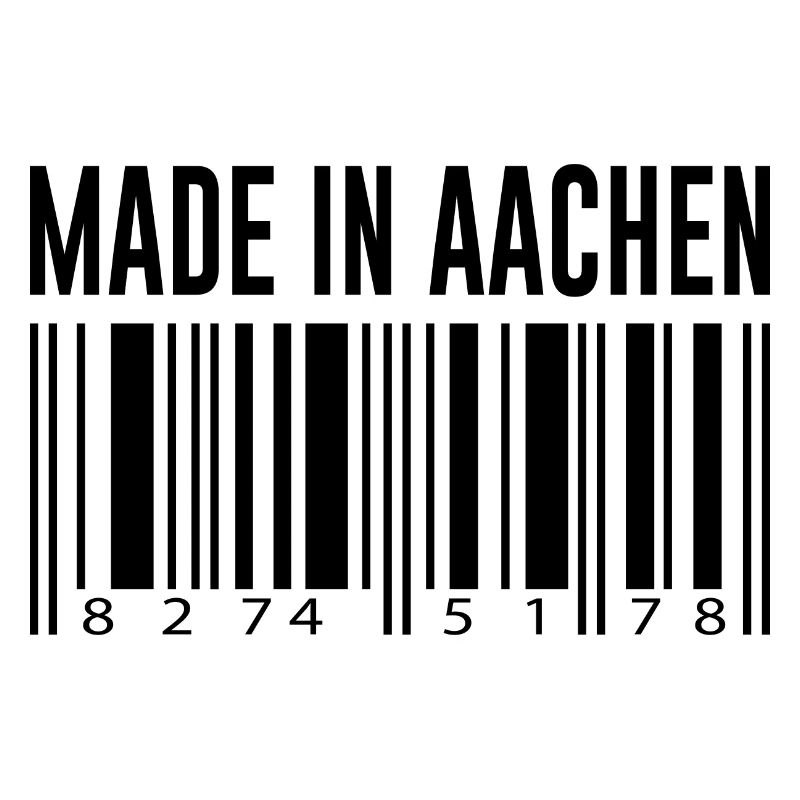 Aachen Germany City Barcode Gift