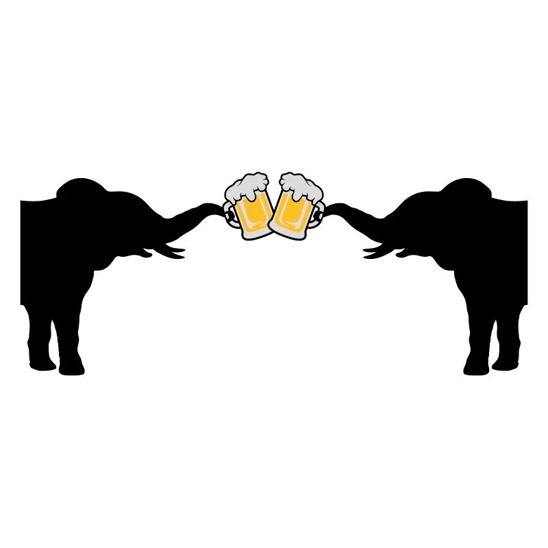 2 Elefanten Bier Anstoßen