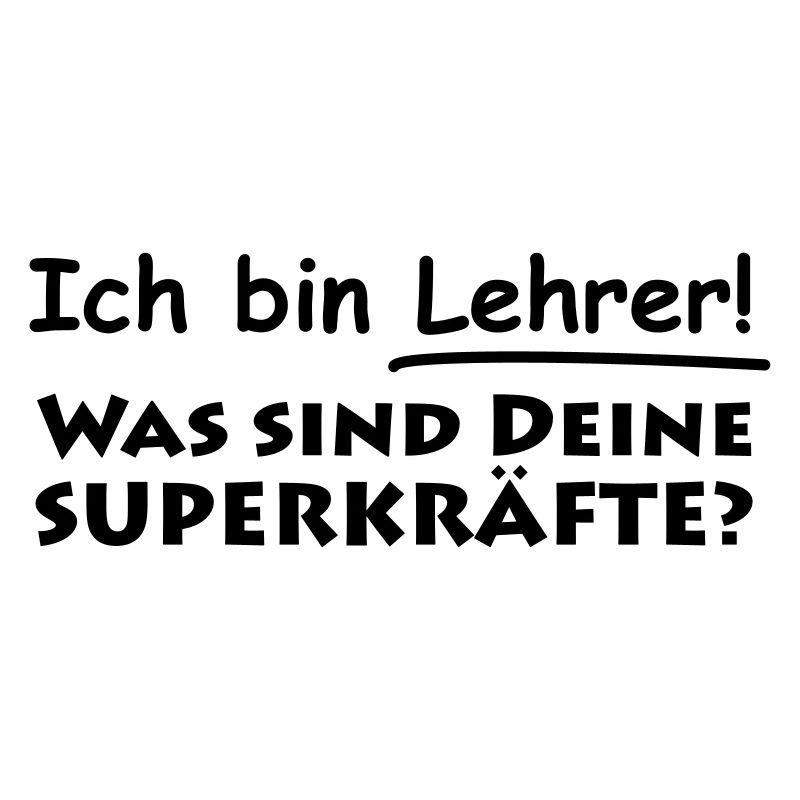 ich bin lehrer