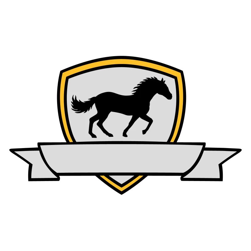 Banner Pferd Wappen Schild