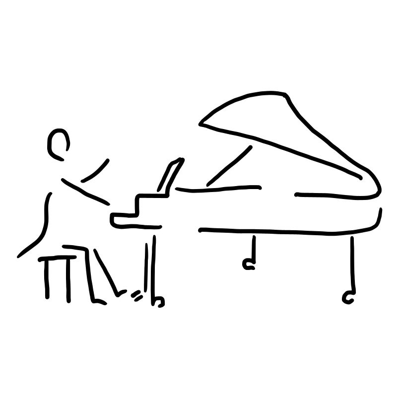 pianist am klavier