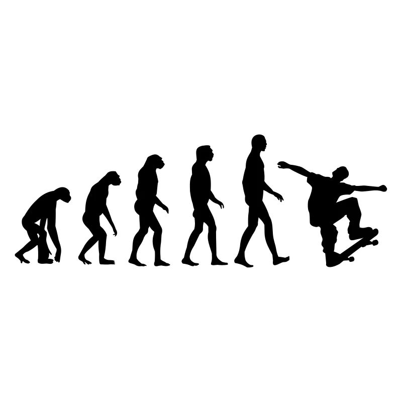 Skater Evolution - Skateboard - Skating - Geschenk