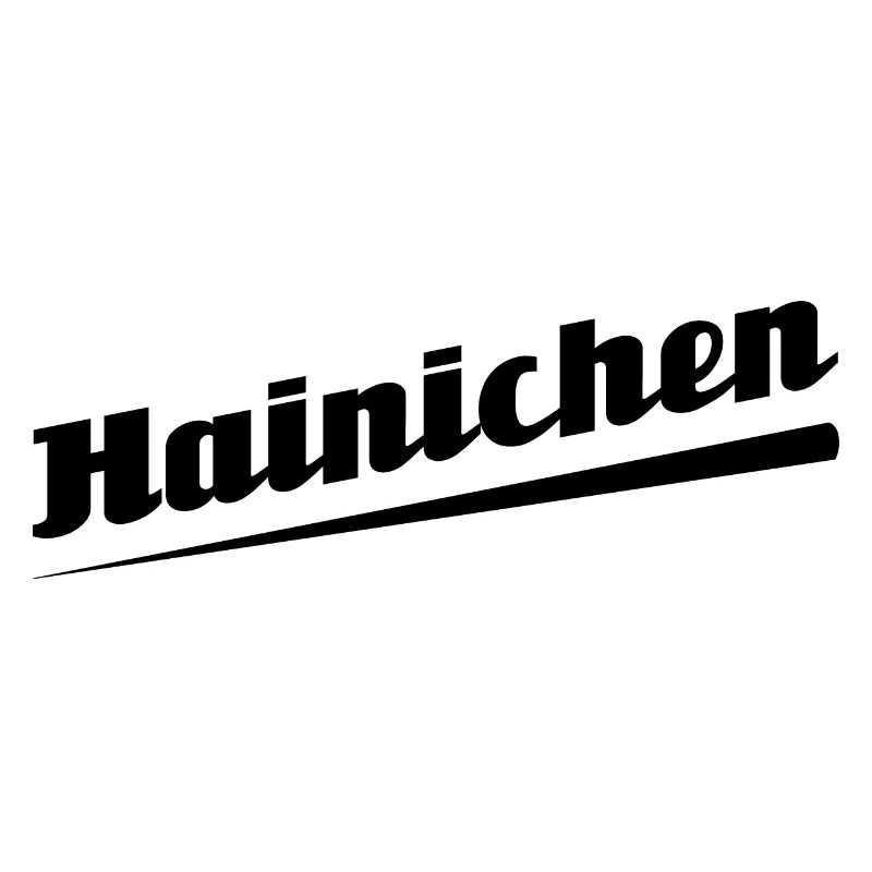 Hainichen - Conception de texte avec des noms de villes