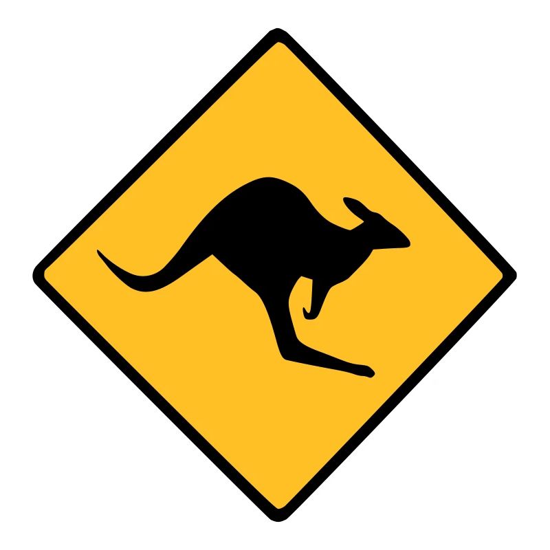 Roadsign Känguruh