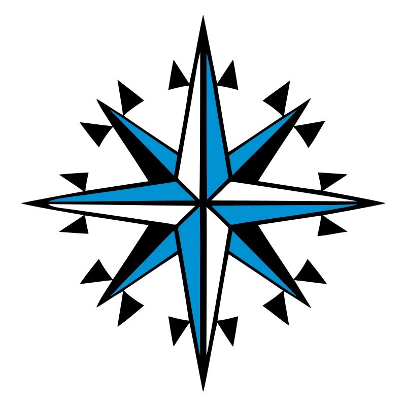 navigation, compass, wind rose orienteering