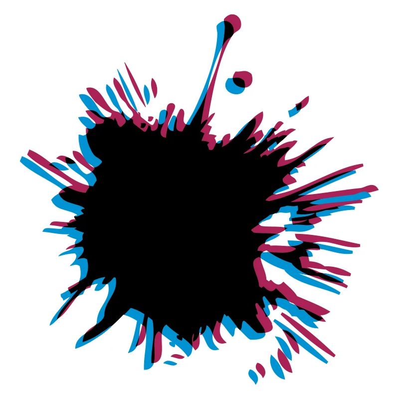 3D Klecks Spritzer