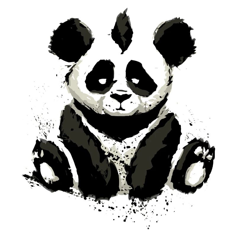 Inked Panda Bear